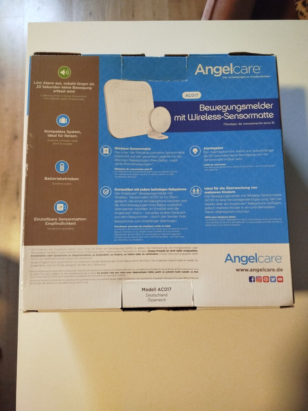 Angelcare Babyphone: Atemüberwachungsmatte – Usato da Bühler venduto da ros_5qfr 1