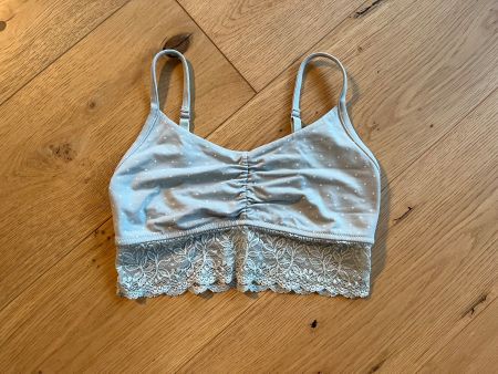 Tchibo Bustier Top mint gepunktet 38 Rüschen