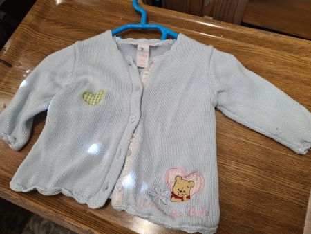 Baby Girl Strickjacke 68, hellblau