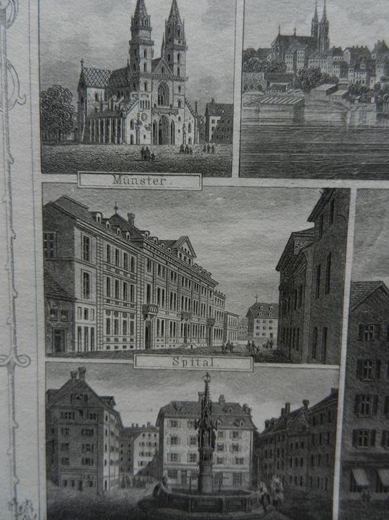 Gravures: Souvenirblatt Basel – D'occasion à Risch par Rischli15 3
