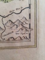 Original Mercator Karte Argow Zürichgow Schweiz 1600