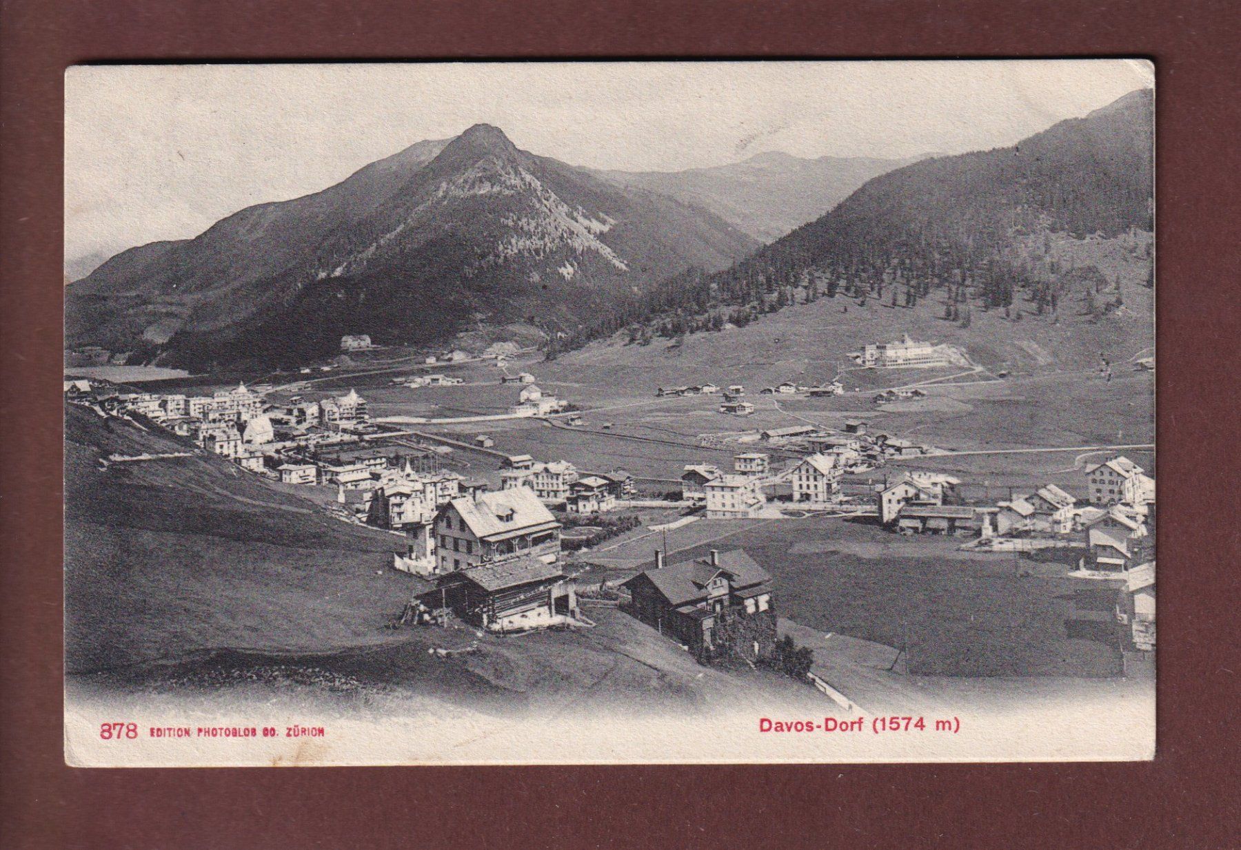 Ansichtskarten: DAVOS-DORF - 1909 – Gebraucht aus Pully von nicecards