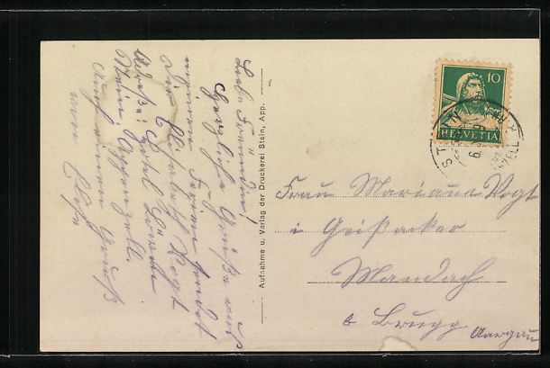 Cartoline postali: Stein, Ortsansicht mit Kirche und Umgebu – Usato da Berlin venduto da bartko-reher 1