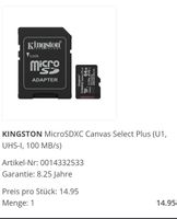 SD Karte 64GB neu unbenutzt, da falsch bestellt 