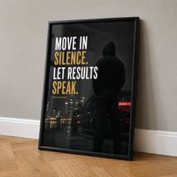 Motivationsbild A4 im schwarzen Rahmen