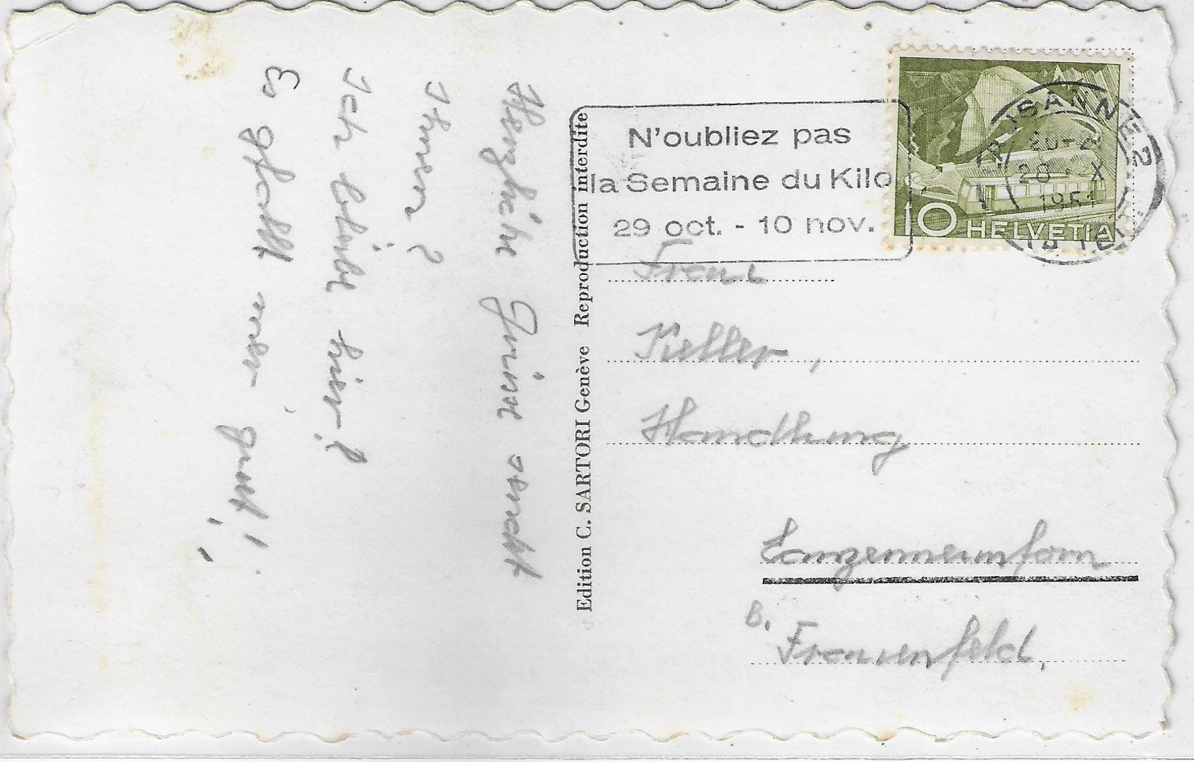 Cartoline postali: Chateau de Chillon et Dent du Midi – Usato da Ettingen venduto da Kartenplanet 1