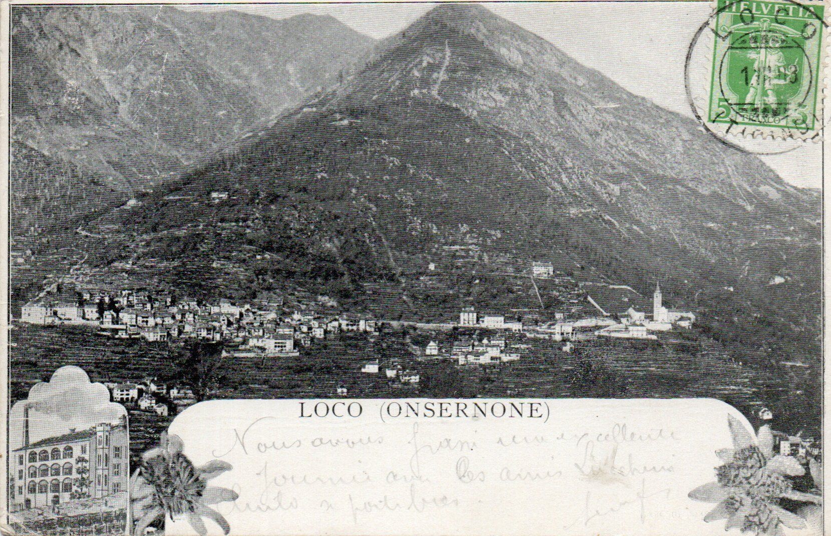 Cartoline postali: Loco (Onsernone) – Usato da Melano venduto da pisonsdro