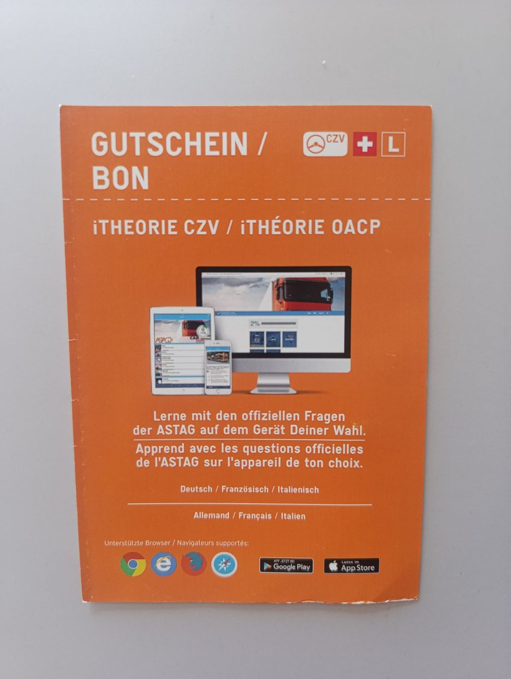 Software: Fahrschule Lernsoftware CZV OACP iTheorie – Nuovo e nell'imballaggio originale da Lugano venduto da Lucolos