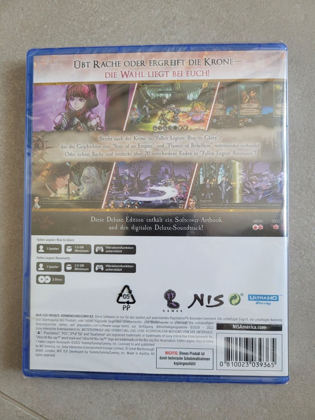 Giochi: Fallen Legion (Neu! / PS 5) – Nuovo e nell'imballaggio originale da Uezwil venduto da -Retrogames- 1