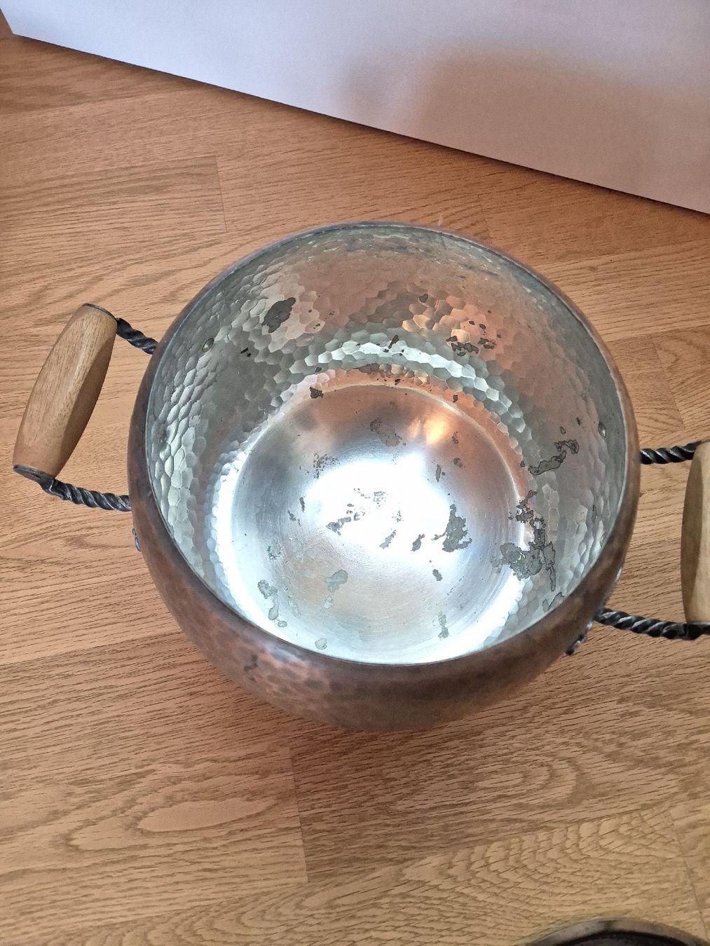 Töpfe: Kupfer Topf mit Deckel und Holzgriffen 17cm – Gebraucht aus Trogen von same4you 2