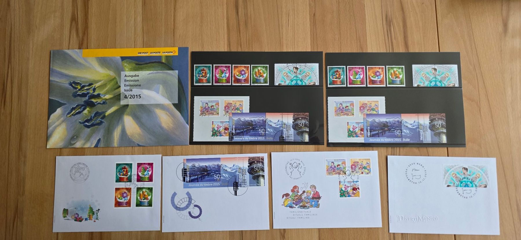 Tutti i francobolli: CH-Briefmarken Jahresausgabe 2015 – Nuovo (secondo la descrizione) da Wettswil venduto da Schnuebe 6