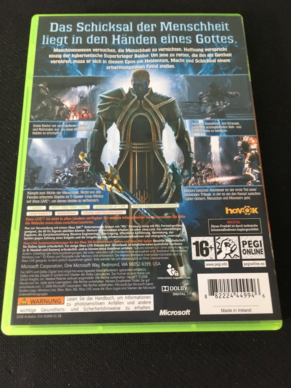 Microsoft Giochi: Too Human - Xbox360 Game – Usato da St.Gallen venduto da Punktchen01 1