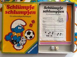 Schlümpfe schlumpfen Würfelspiel von Ravensburger 1983