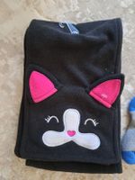 Finkli Kinder Kinderhalstuch Katzenmotiv schwarz Pink Fleece