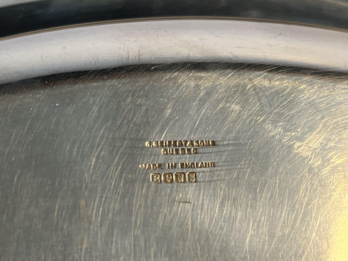 Piatti di portata: Plat de présentation  en métal plaqué argent – Usato da Lausanne venduto da joltei 3