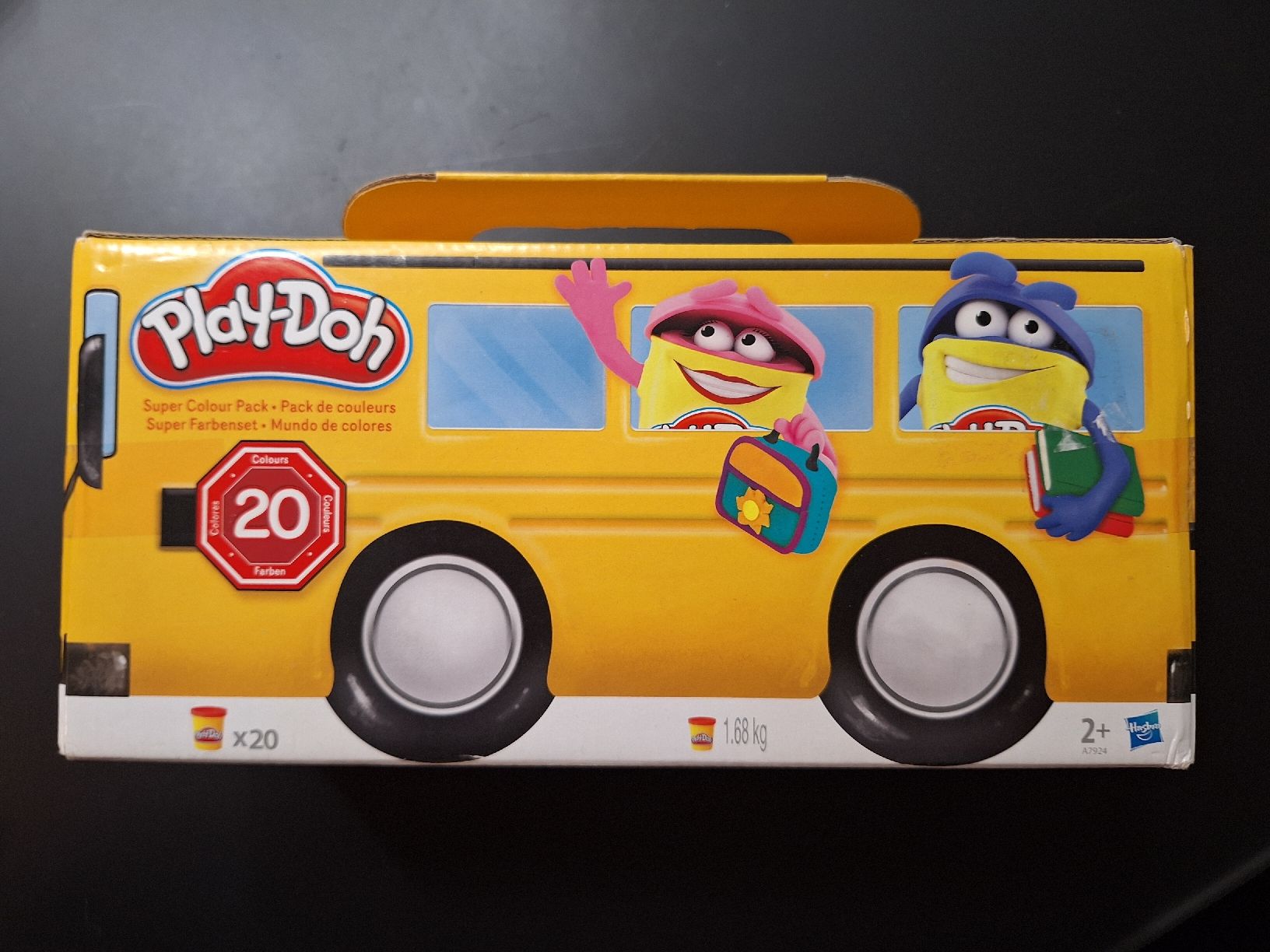 Play-Doh Materiale per modellare: Play-Doh Schulbus Super Colour Pack, 20 Farben, NEU – Nuovo e nell'imballaggio originale da Jegenstorf venduto da Cherry94