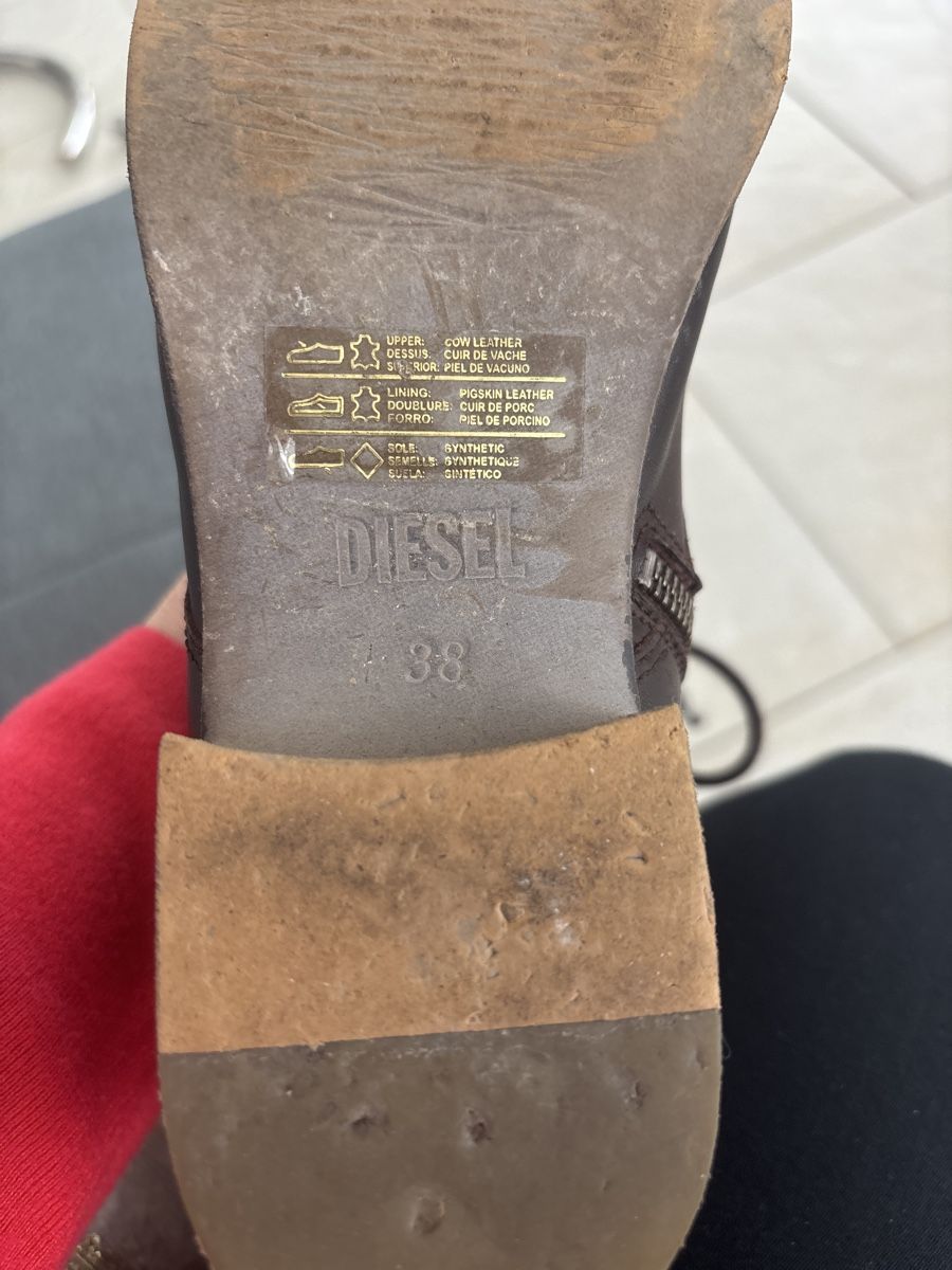 Diesel Scarpe da donna: Coole Lederboots von Diesel – Usato da Rothenburg venduto da Momo1302 2
