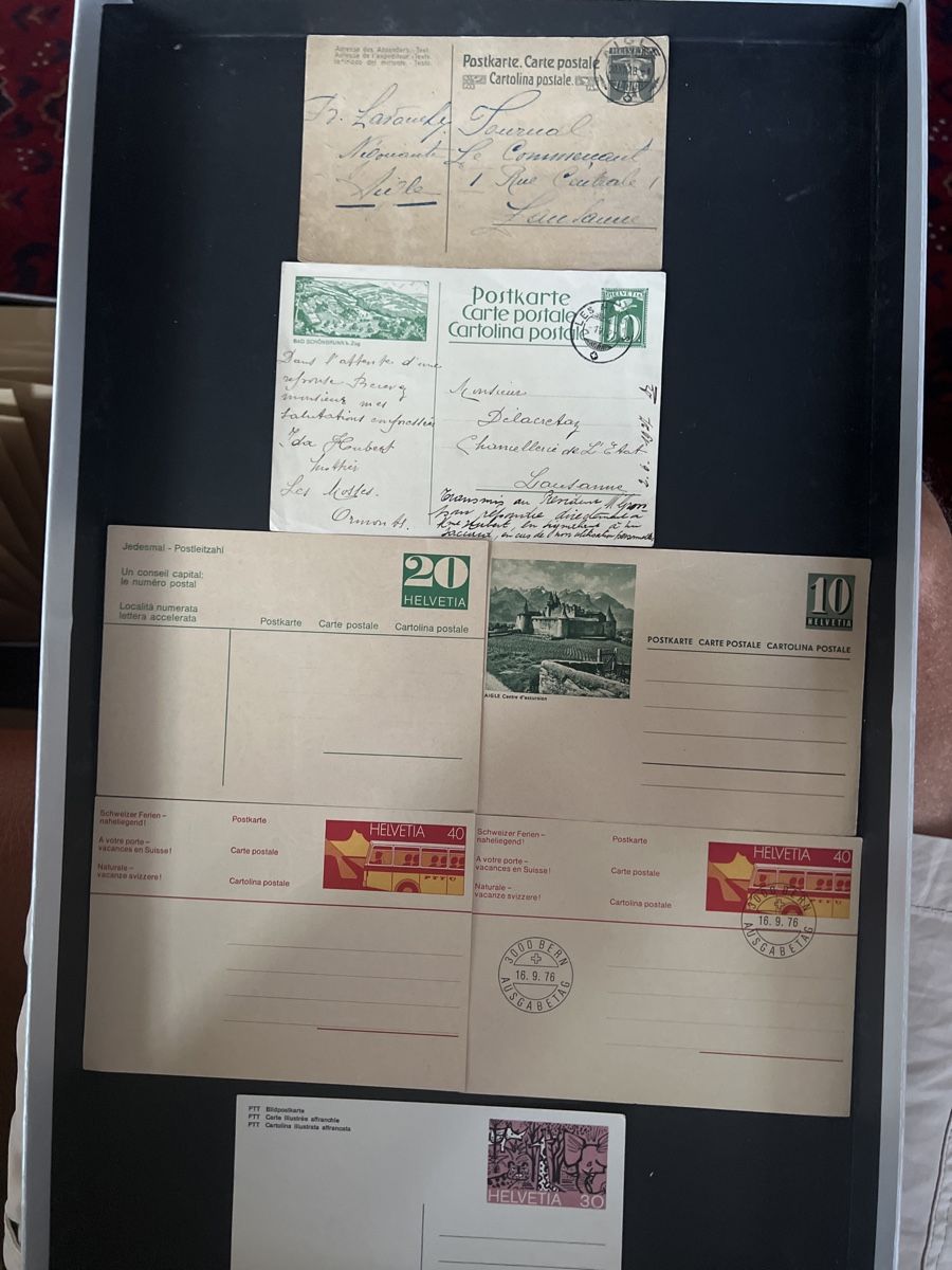 Alle Briefmarken: 7 cartes postales selon photo – Gebraucht aus Charmey (Gruyère) von Rolando6