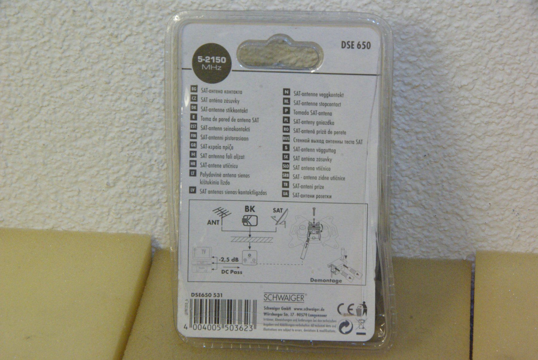 Stecker: SAT - Einzelanschlussdose von Schwaiger – Neu und originalverpackt aus Herisau von Cevianer1844 3