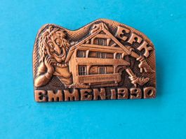 Fasnachts Plakette Emmen 1990 Kupfer (y330)