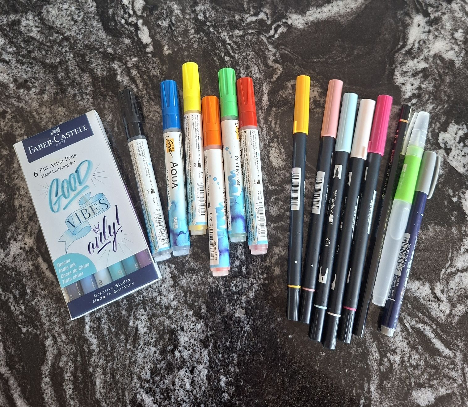 Penna & Evidenziatori: Brushpens Handlettering – Usato da Siebnen venduto da Bachmeitli