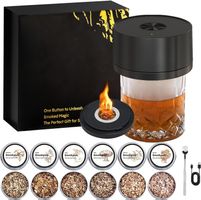 Elektrisches Cocktail Smoker Set mit 6 Holzspänen Eingebaut