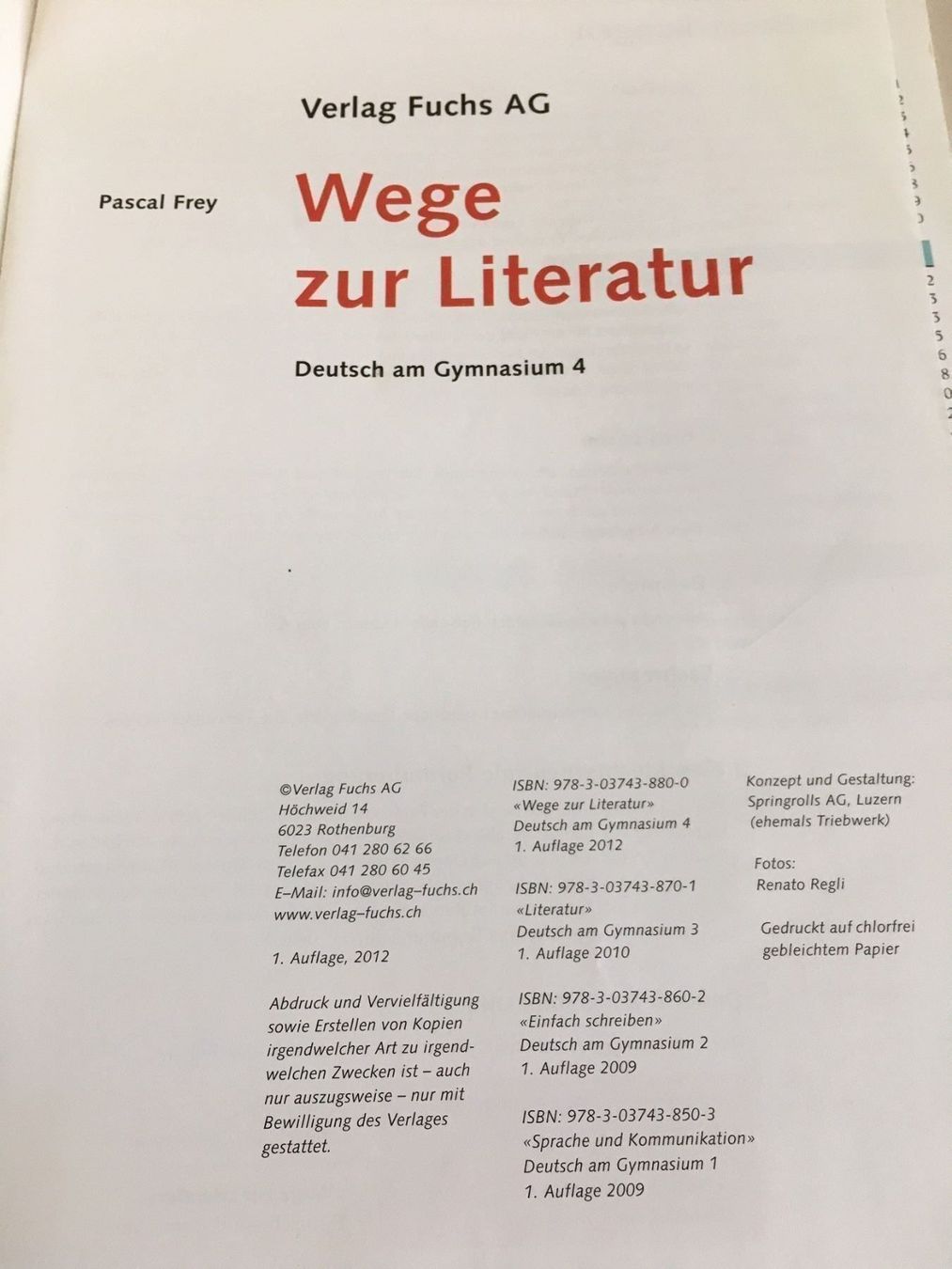 Libri: Lehrbuch Gymnasium 4 Deutsch ! – Usato da Brügg BE venduto da schwimmer01