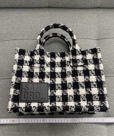 Tasche SANDRO kariert schwarz weiss