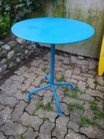 Table ronde Bigla bleue 60cm. / 1950er.
