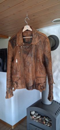 Altlederjacke