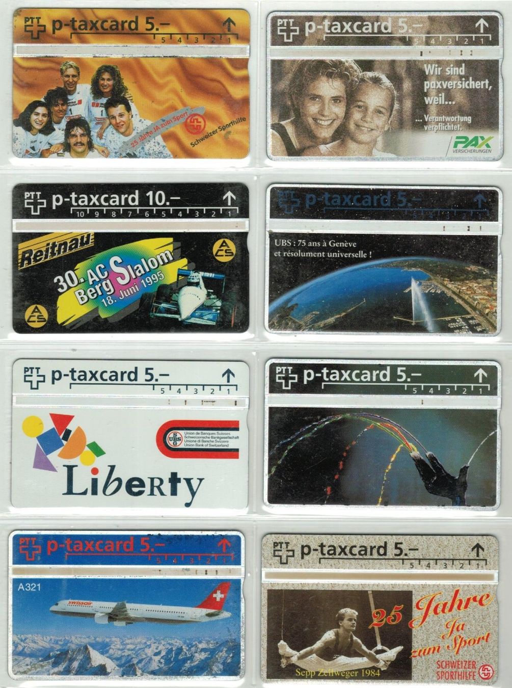 Schede telefoniche: 8 Taxcards – Usato da Zürich venduto da Tolima194