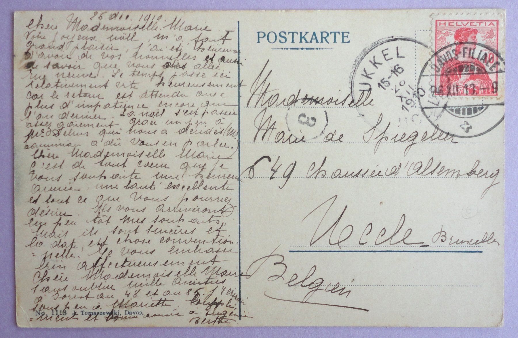 Cartoline postali: Davosersee – Difettoso da Fétigny venduto da Billy2miny 1