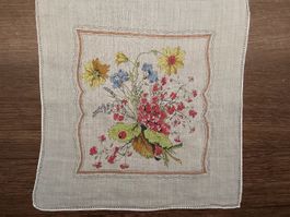 Taschentuch Motiv Blumen