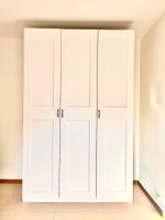 IKEA PAX Kleiderschrank 150x58x236 weiß mit Glas-Schubladen