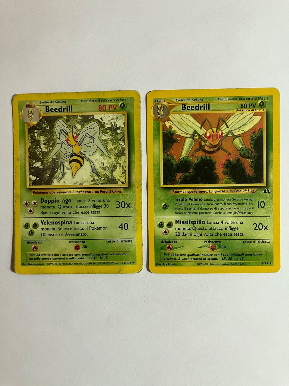 Cartoline: Pokémon Beedrill- ITA- 17/102- 18/75 – Usato da Minusio venduto da zem_2hgc