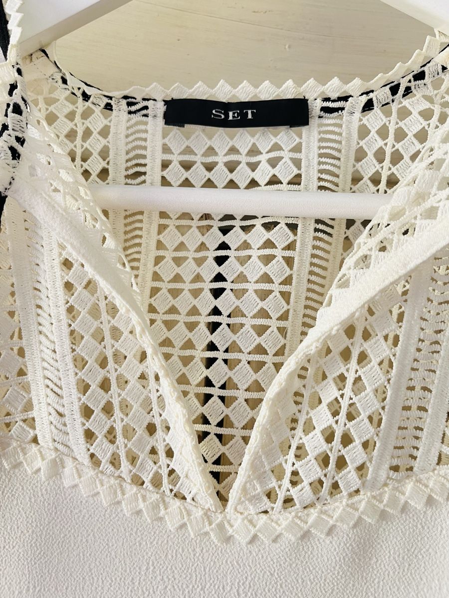 Camicette: OUI SET Bluse Top mit Spitze, Gr. 36 – Usato da Küsnacht ZH venduto da madrilena77 3