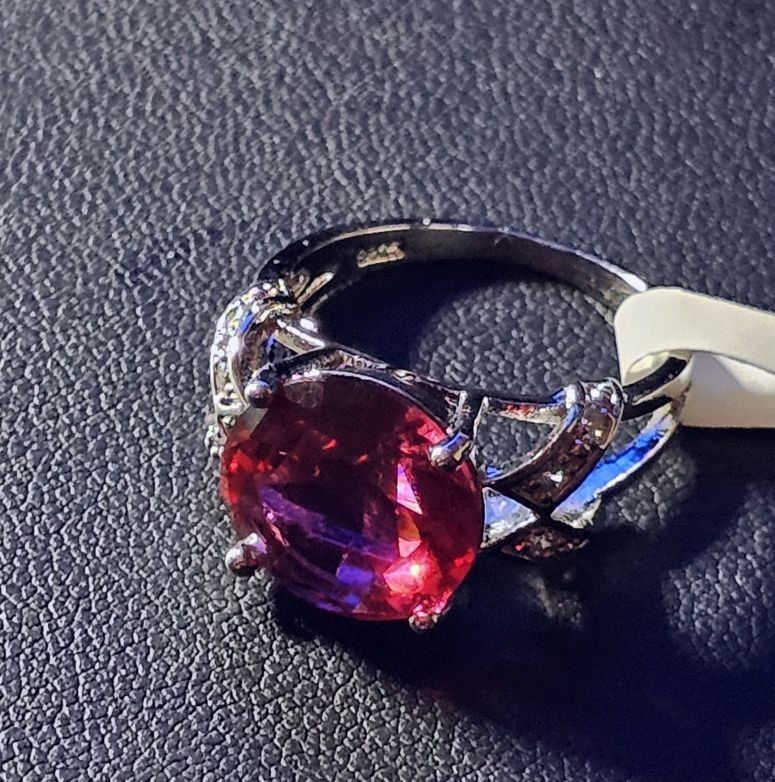 Bagues: Eleganter Ring mit Turmalin, 925 versilbert Gr. 7 – Neuf (Voir description) à Grenchen par maretop 2