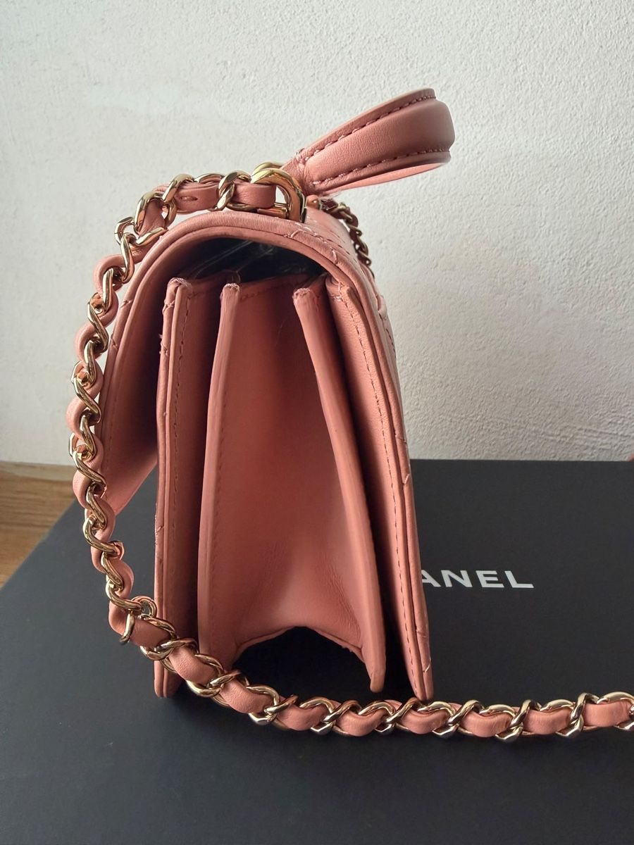 Chanel Taschen für Damen: Chanel top handle mini flap pink – Gebraucht aus Münchenstein von watchpatrol 3