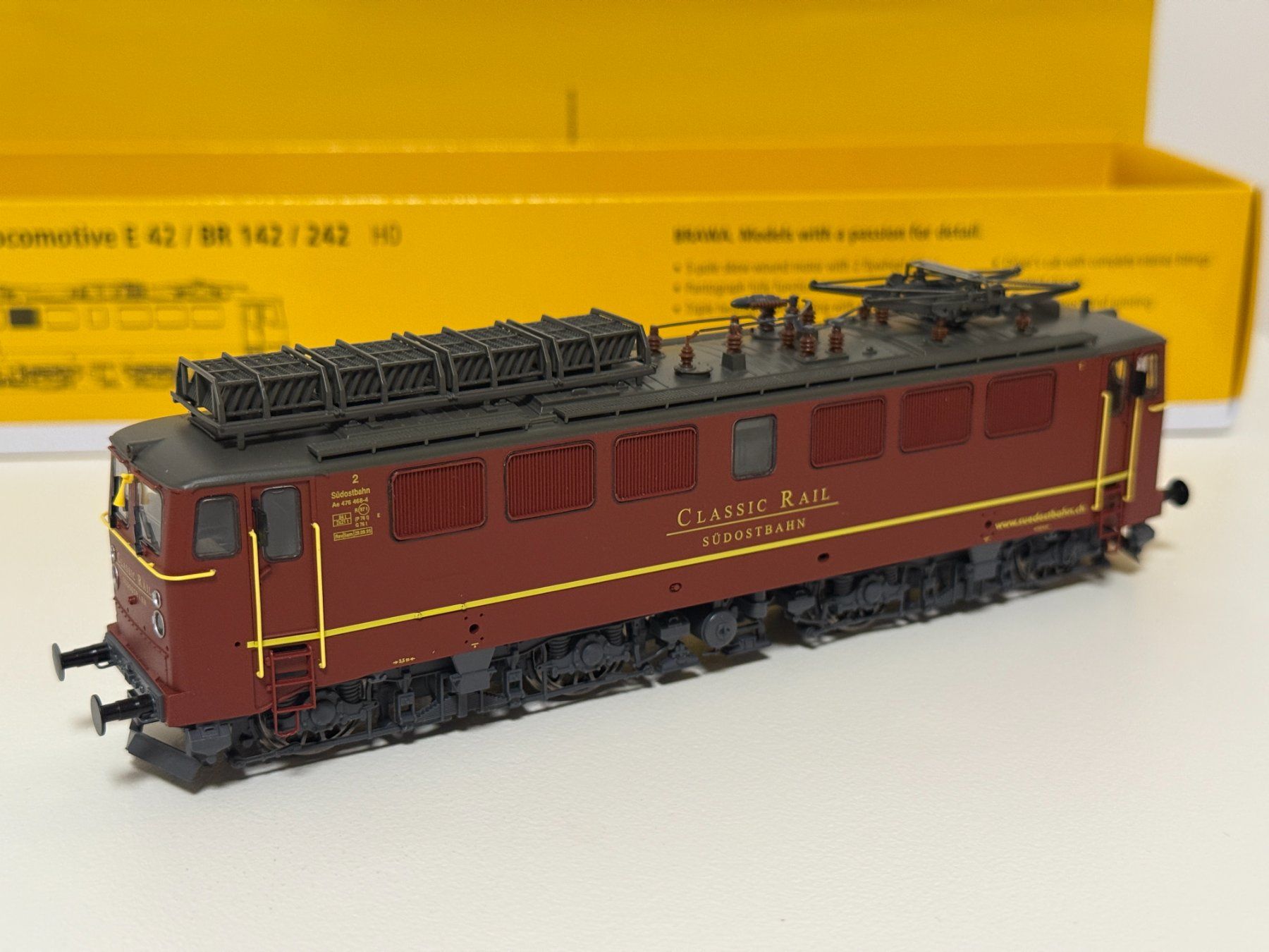 Brawa Trains électriques: BRAWA - H0 - SOB Ae 476 468-4 "Classic Rail" – Neuf (Voir description) à Hergiswil NW par E646.060 3