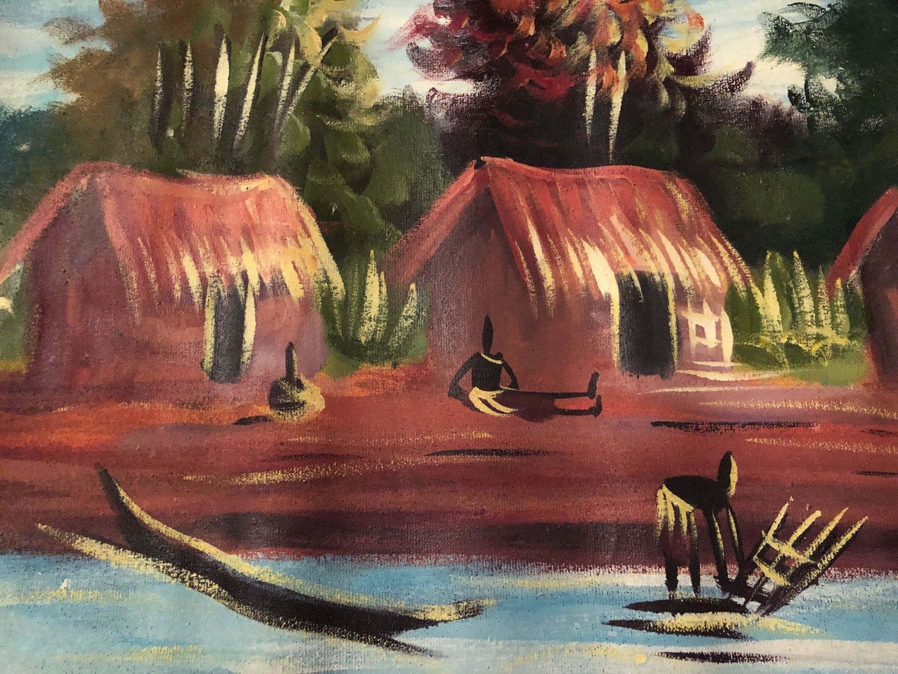 Dipinti: Afrika Ölbild, am Wasser – Usato da Matzingen venduto da dischtl 4