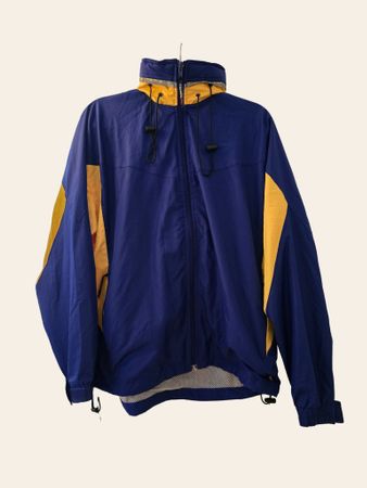 Canada Sportswear Vintage Windbreaker Jacke M – Blau Gelb 