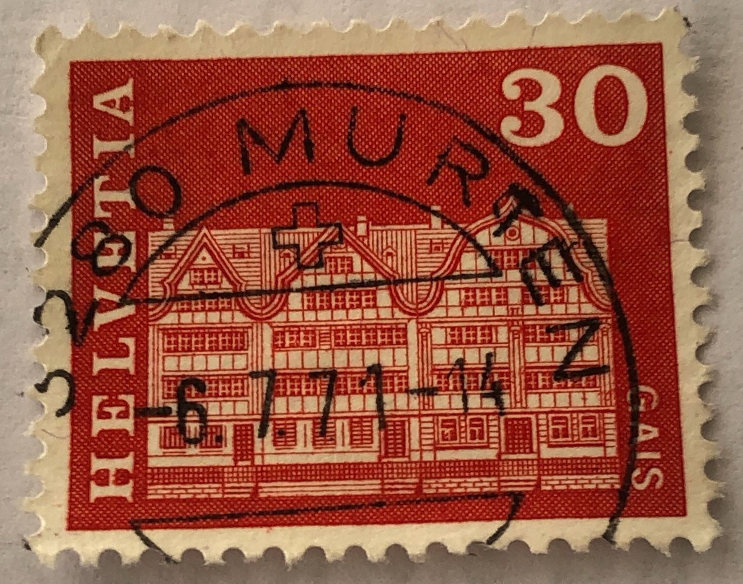Tutti i francobolli: Nr.416 mit Vollstempel Murten – Usato da Aarau venduto da Billa007
