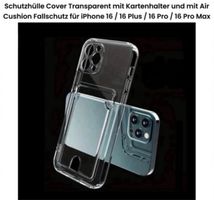 iPhone 16 Schutzhülle mit Kartenhalter mit Fallschutz