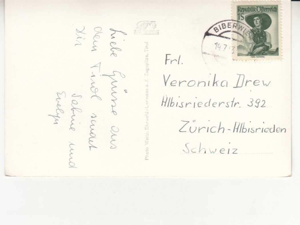 Cartoline postali: Seebensee 1953 – Usato da Bürglen TG venduto da StampGraf 1