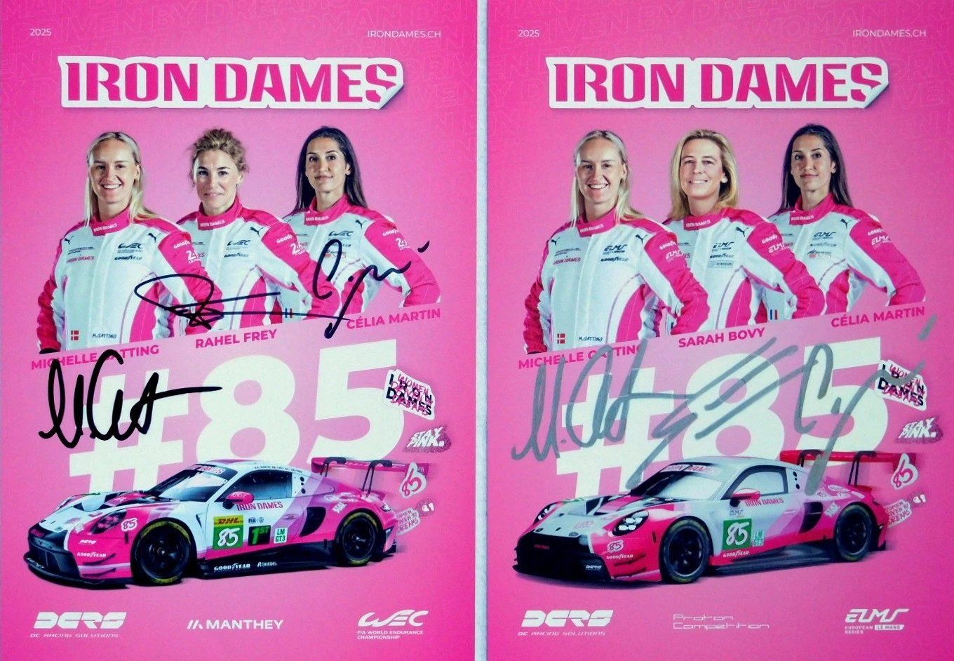 Autografi: IRON DAMES Autogrammkarte mit Rahel Frey – Usato da Solothurn venduto da F1shop1