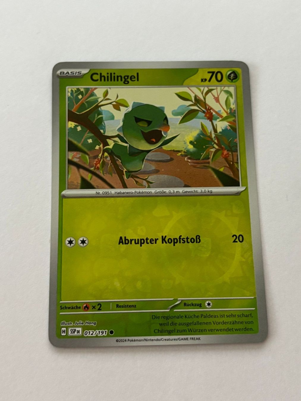 Pokémon Carte collezionabili: Pokemon-Karte Chilingel 012/191 – Usato da Herisau venduto da Seyashop1