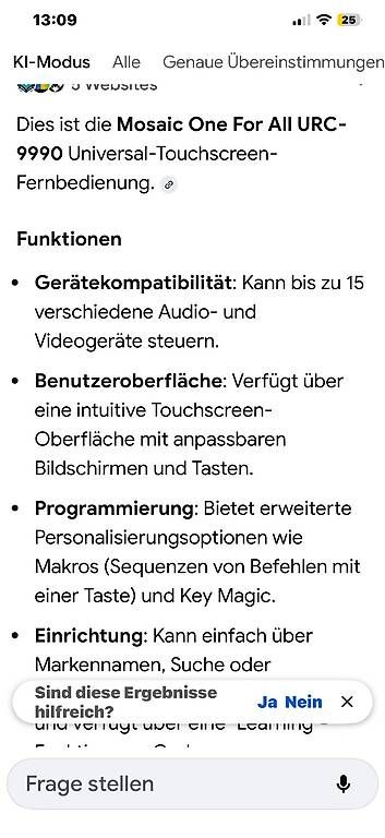 Fernbedienungen: Universal Fernbedienung, neuwertig – Gebraucht aus Schaan von schaan2 3