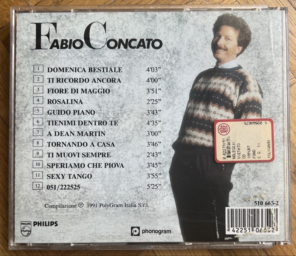 CD: Fabio Concato Punto e Virgola – Usato da Dino venduto da ani_ypr9 2