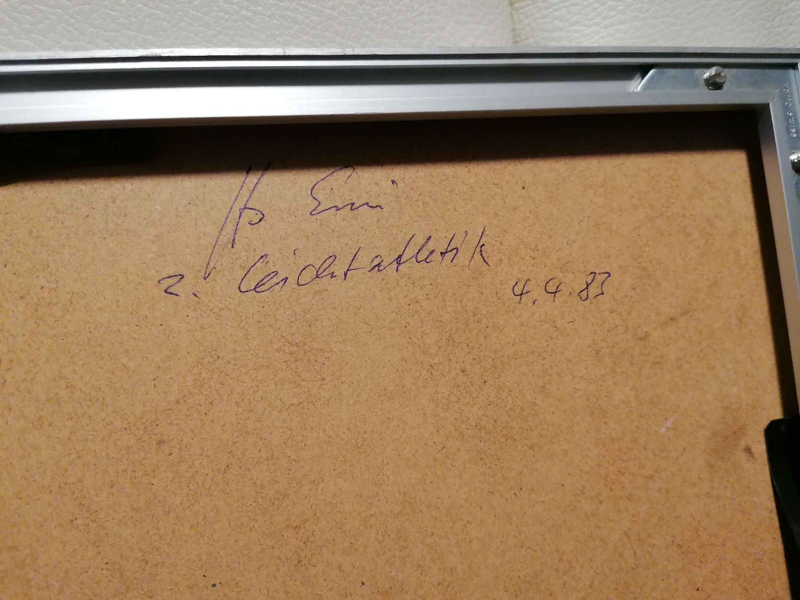 Grafica & Litografie: Gerahmtes Bild "Leichtathletik" Hans Erni,  1983 – Nuovo (secondo la descrizione) da Wahlen b. Laufen venduto da Aweiss 3