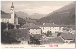 Dorfpartie in SPLÜGEN 1909